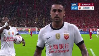 [进球视频] 向余望被断球❗️莱昂纳多破门，海港1-1扳平铜梁龙